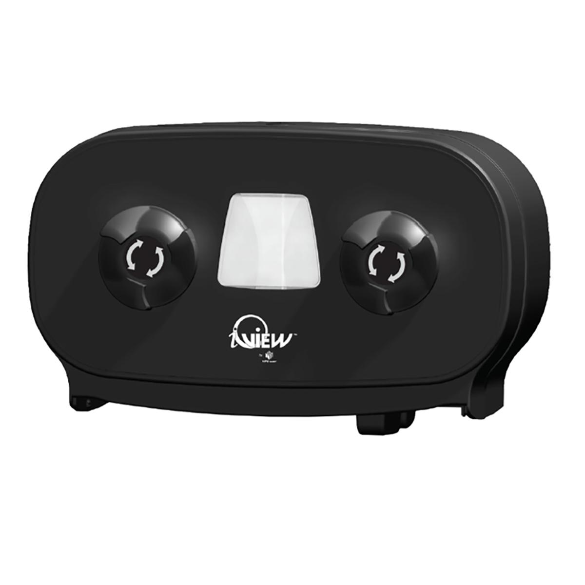 Merfin 1093 iView Mini Twin Tissue Dispenser,Black, takes 207 Toilet